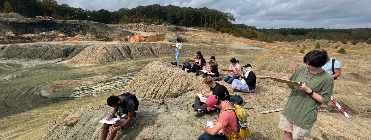 Students taking notes