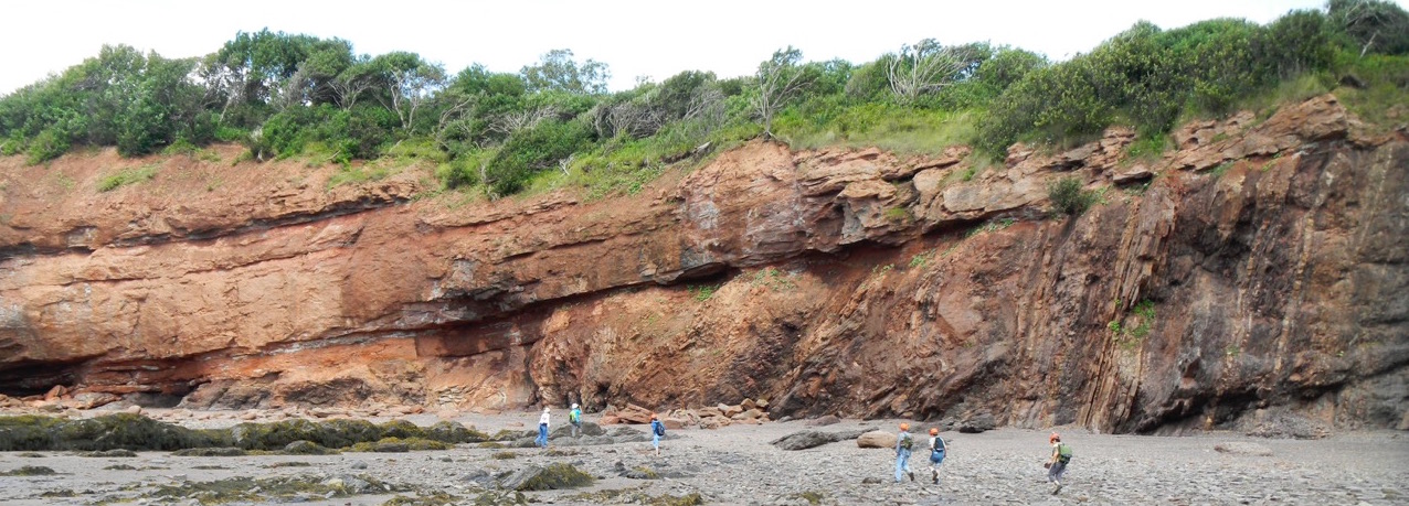 Angular unconformity; photo by R. Schlische